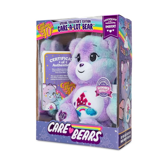 Care Bears New 2022 14" Plush 40th Anniversary Care-a-Lot Bear Soft Huggable! - Picture 5 of 6